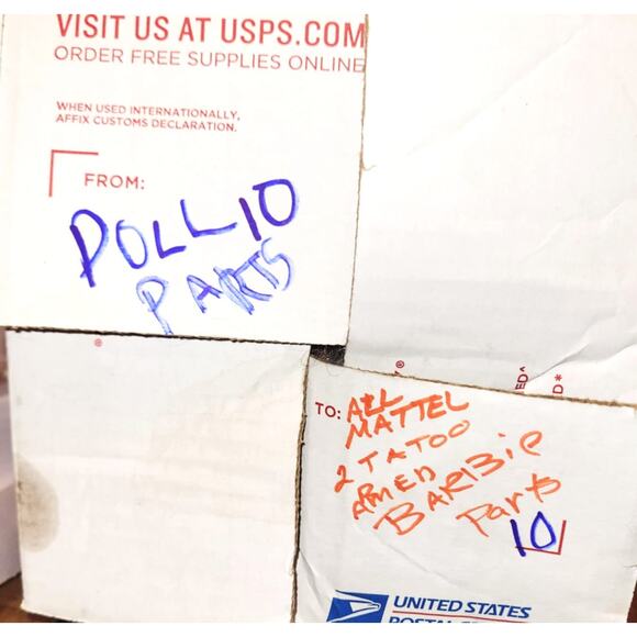 A Vintage Lot of Barbie Body Parts Doll Parts 2 Tatooed Arms Parts Lot 10 - Picture 7 of 13